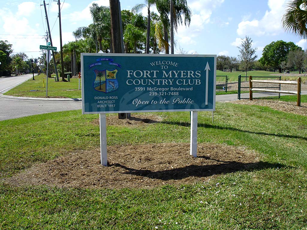 Fort Myers Downtown Area Signage